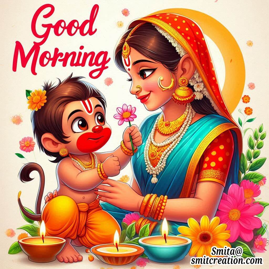 Best Good Morning Baby Hanuman Photo