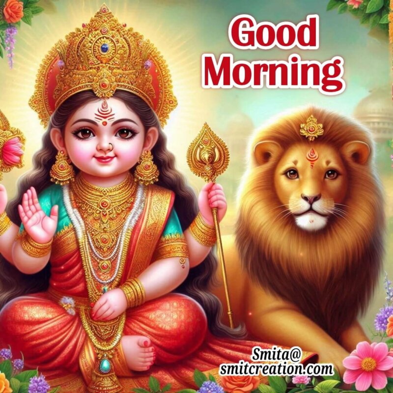 Good Morning Baby Maa Durga Image