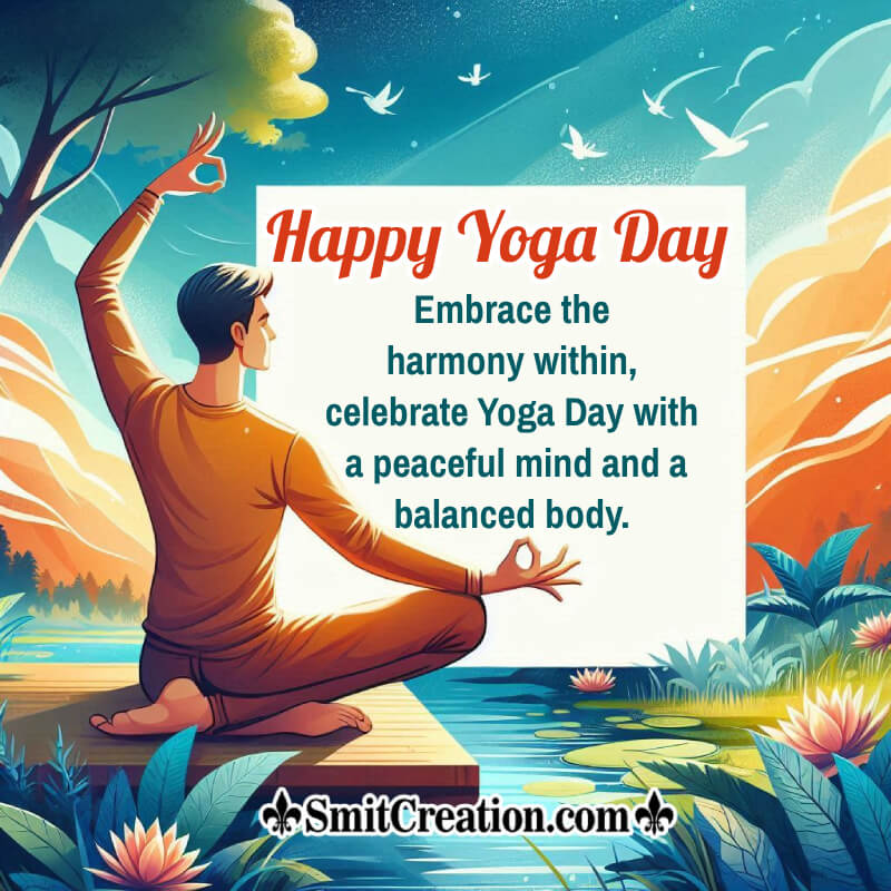 Happy International Yoga Day Best Message Photo