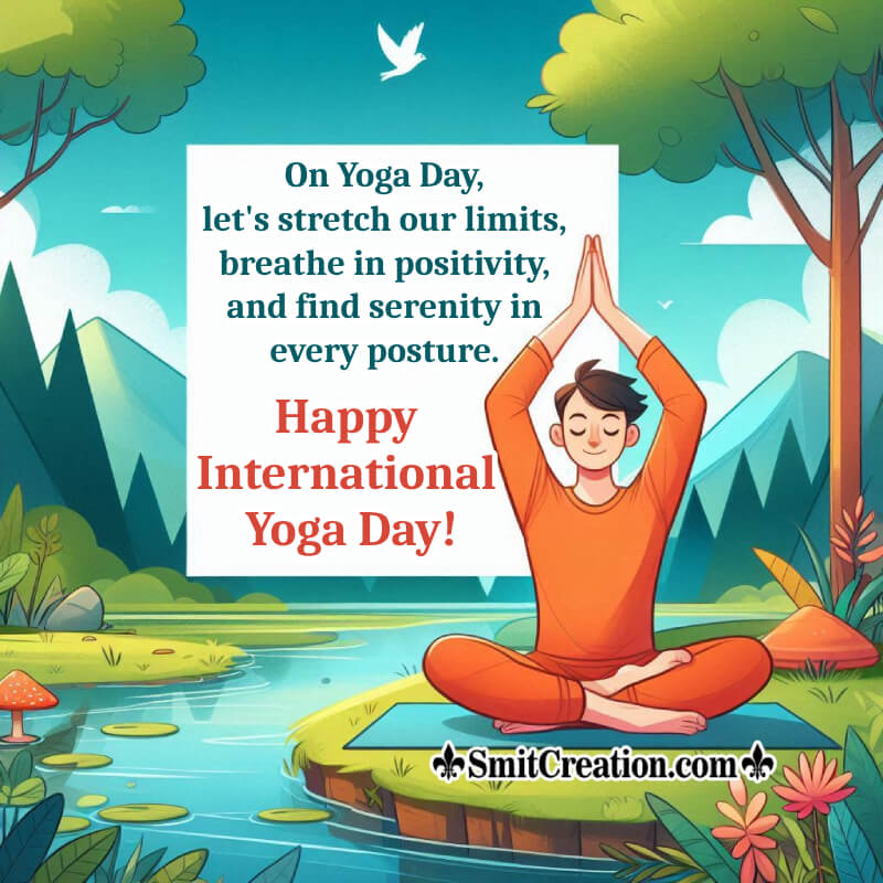 Happy International Yoga Day Wonderful Wish Image