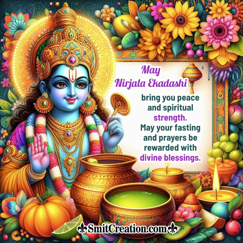 Happy Nirjala Ekadashi Blessed Message Photo