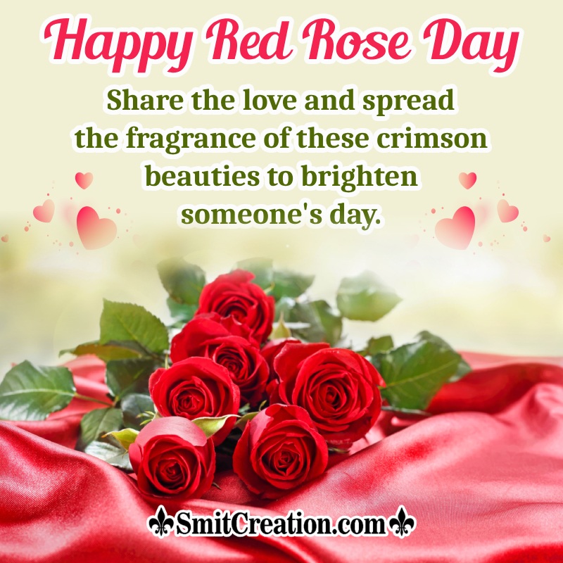 Happy Red Rose Day Fb Status Photo