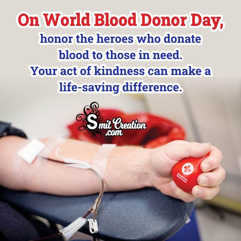 World Blood Donor Day Best Greeting Image