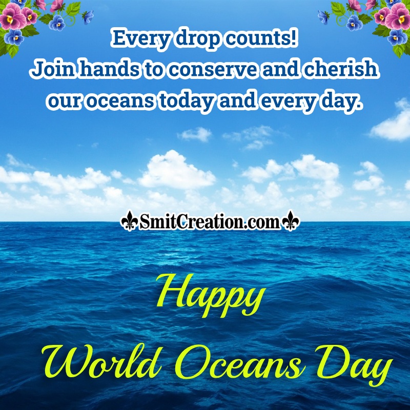 World Oceans Day Caption