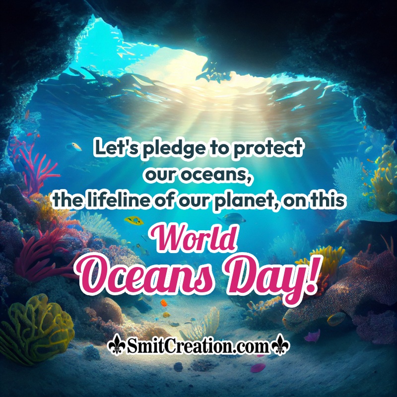 World Oceans Day Status Image