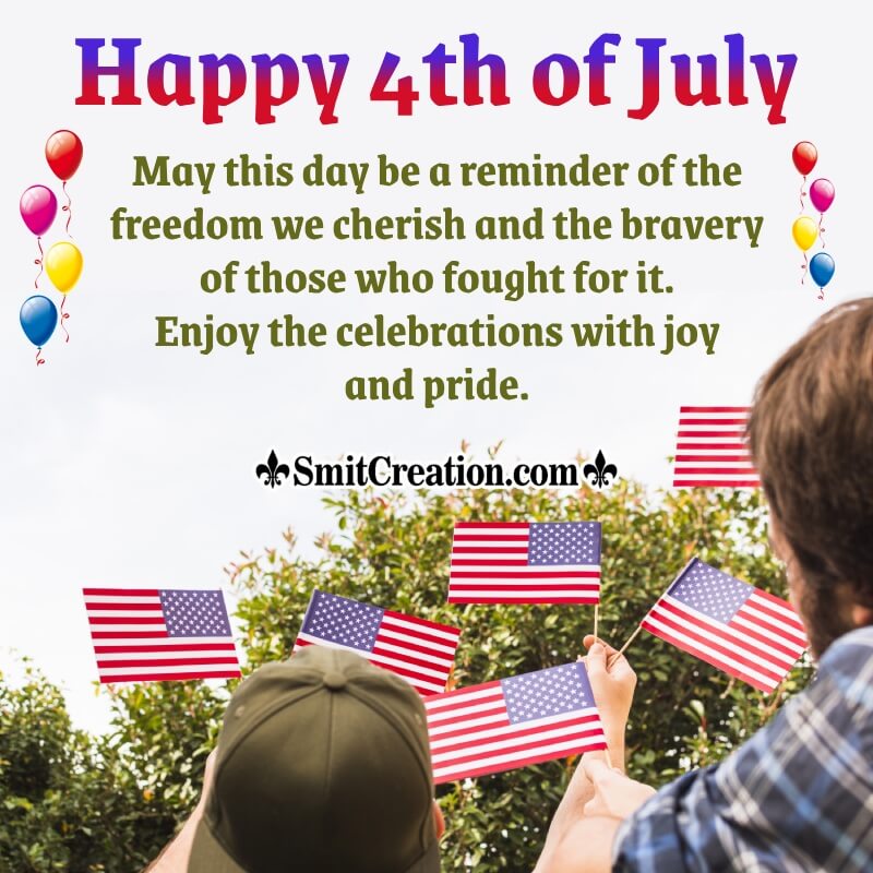 Happy 4th July Day Greeting Photo