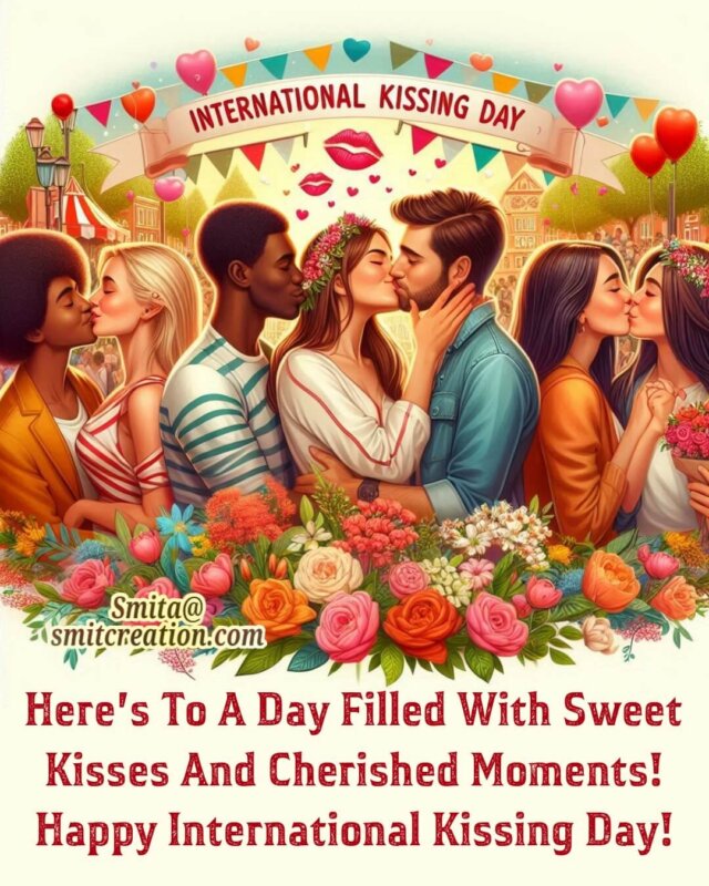 Happy International Kissing Day Best Message Image