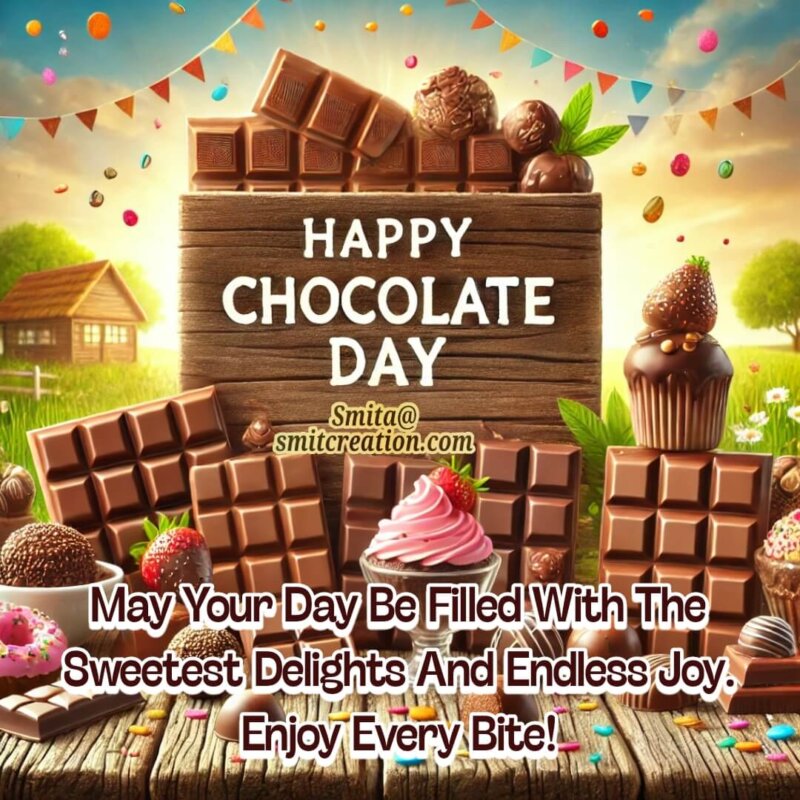 Happy World Chocolate Day Best Message Photo