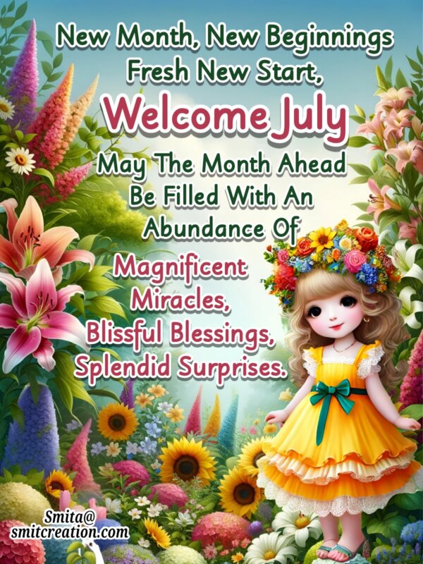 Welcome July Message
