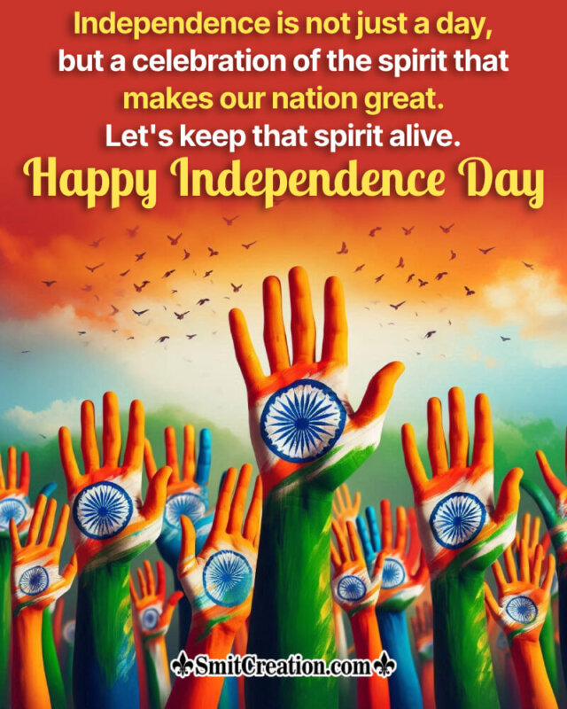 Beautiful Independence Day Fb Status Image