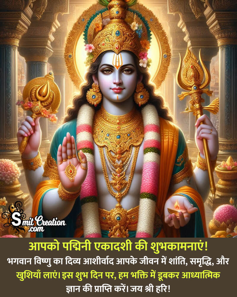 Beautiful Padmini Ekadashi Wish Image