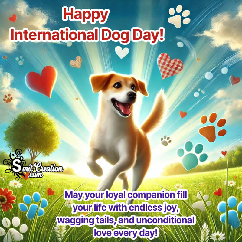 Happy International Dog Day Best Message Image