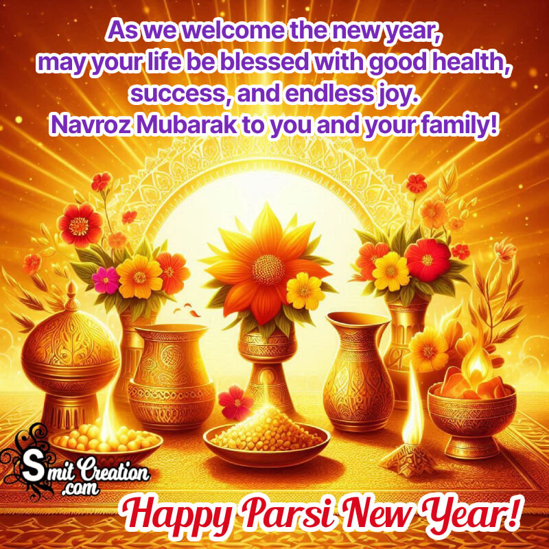 Happy Parsi New Year Status Greeting Image