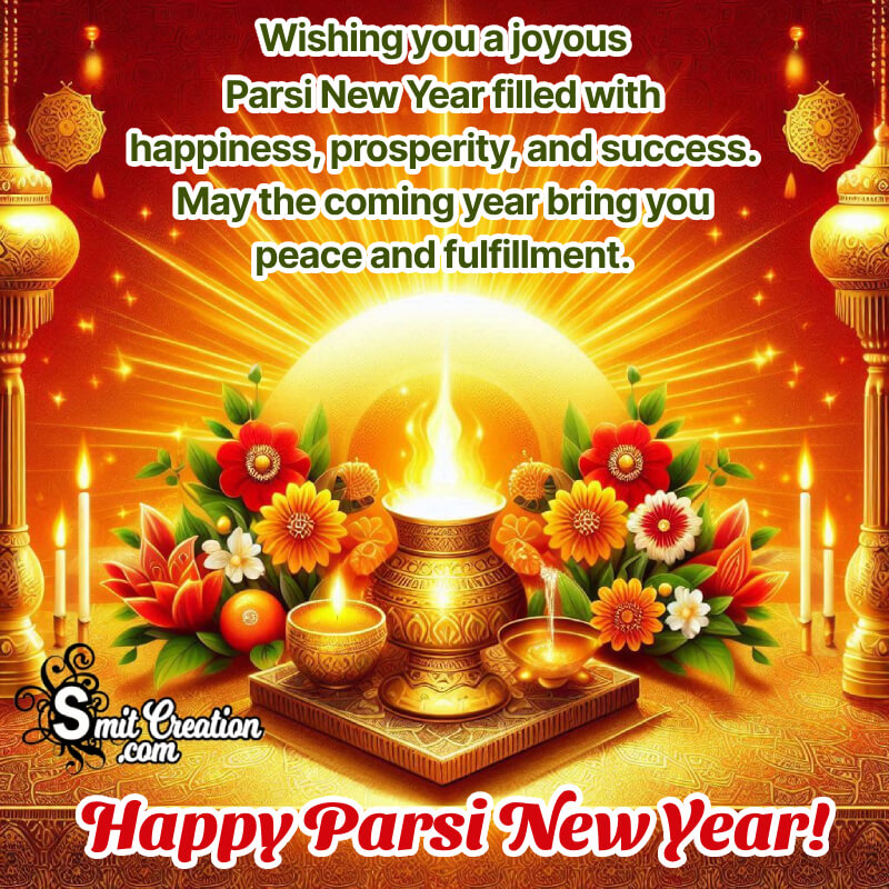 Happy Parsi New Year Wishing Wonderful Pic