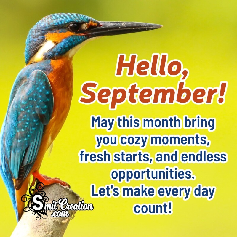 Hello September Month Message Pic