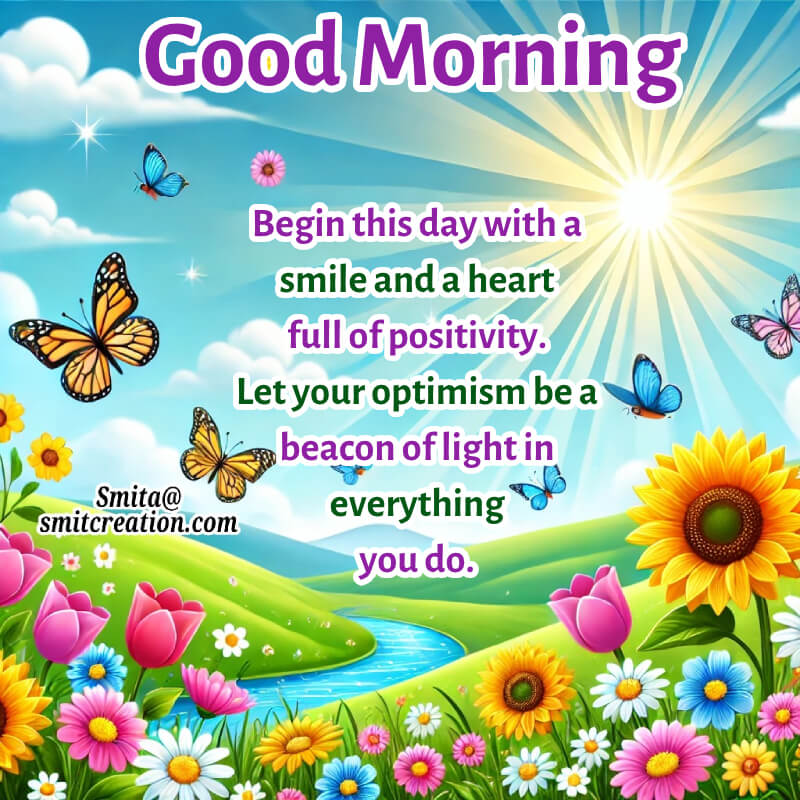 Positive Morning Friend Greeting Pic