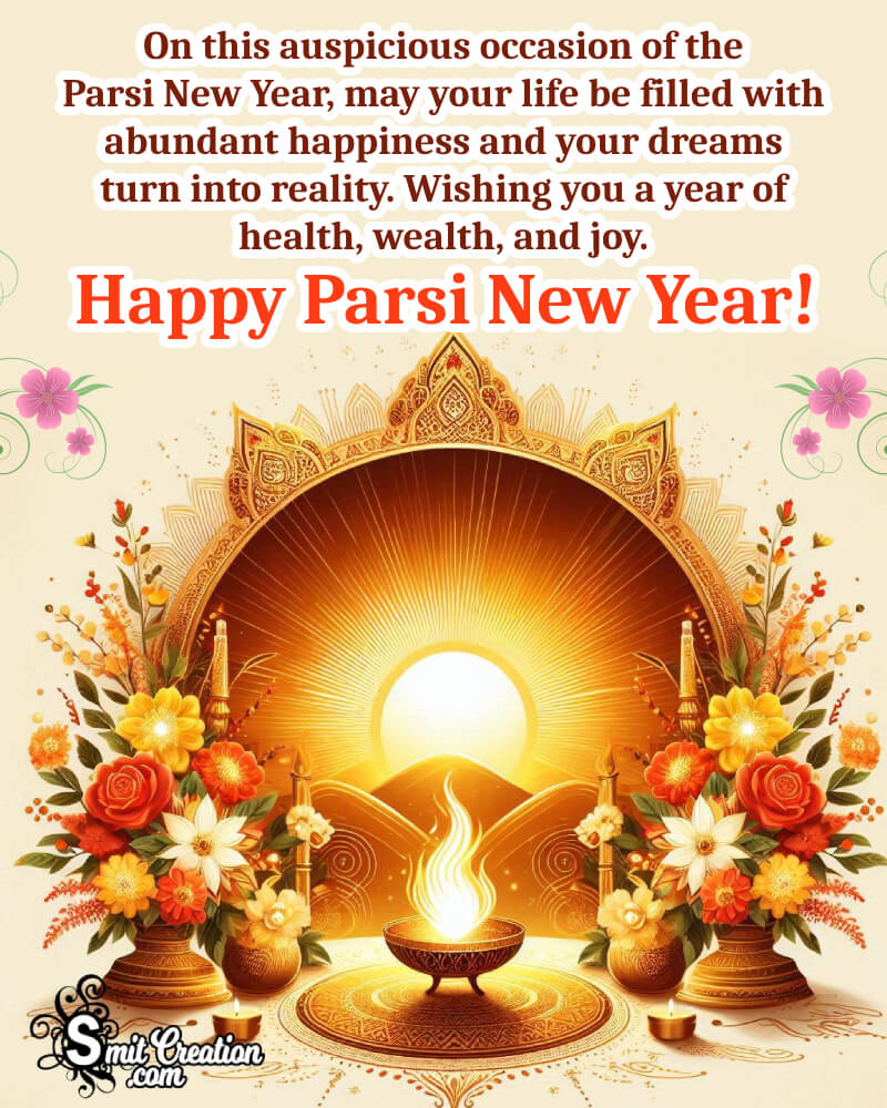 Wonderful Parsi New Year Greeting Picture