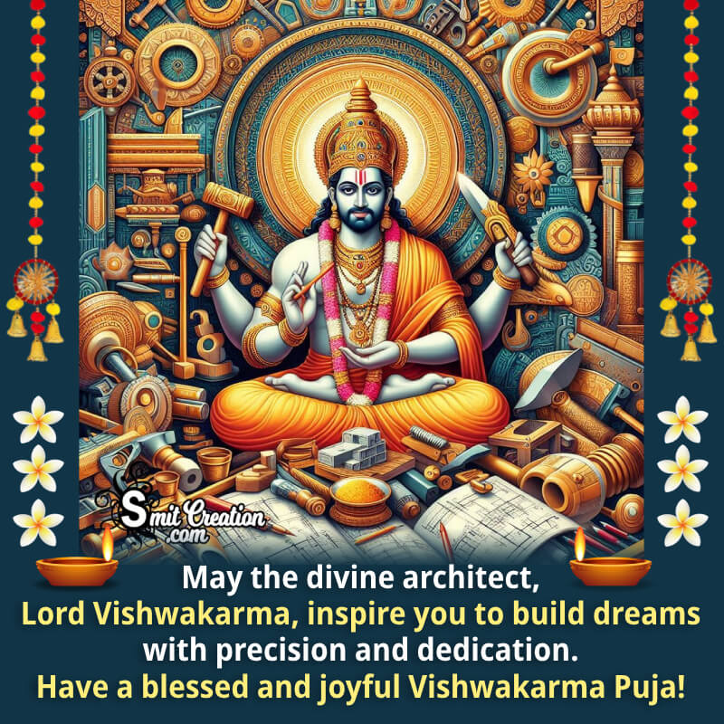 Blessed Vishwakarma Puja Message Pic