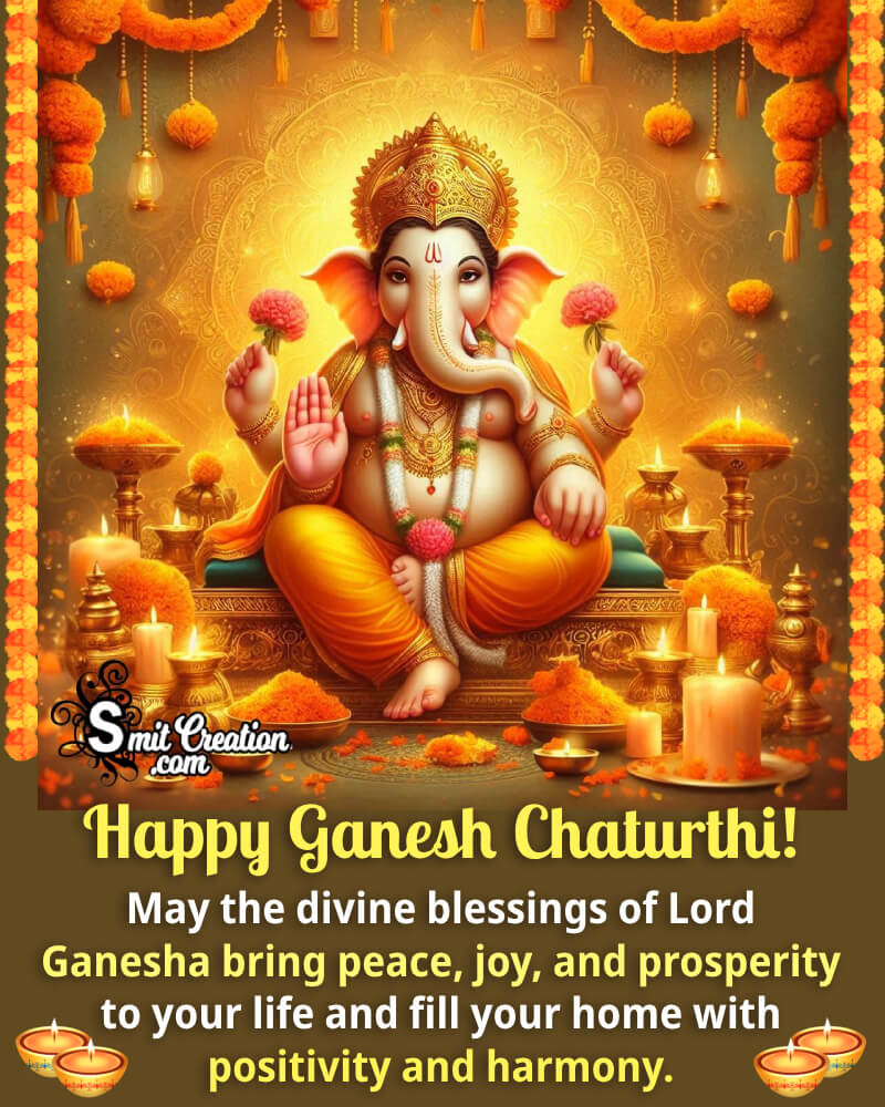 Happy Ganesh Chaturthi Wonderful Message Pic