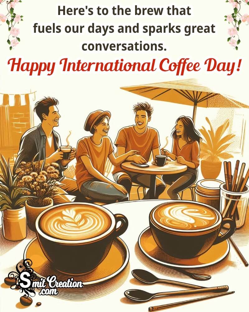 Happy International Coffee Day Wonderful Status Photo