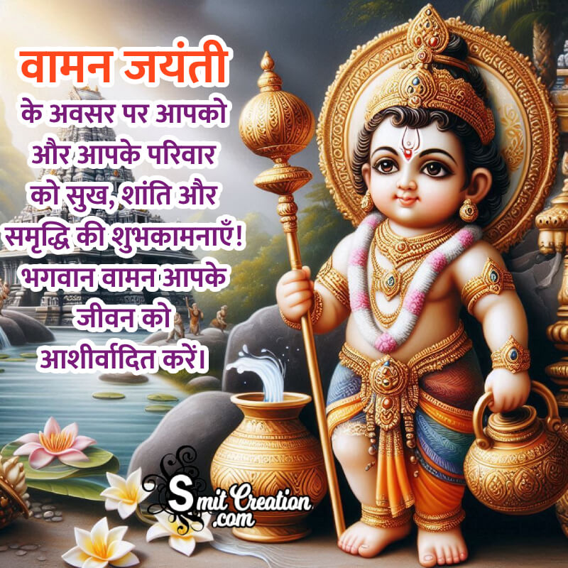 Happy Vaman Jayanti Blessed Wish Image