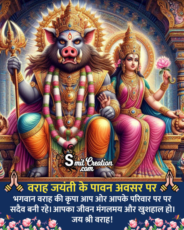 Happy Varaha Jayanti Blessed Wish Image