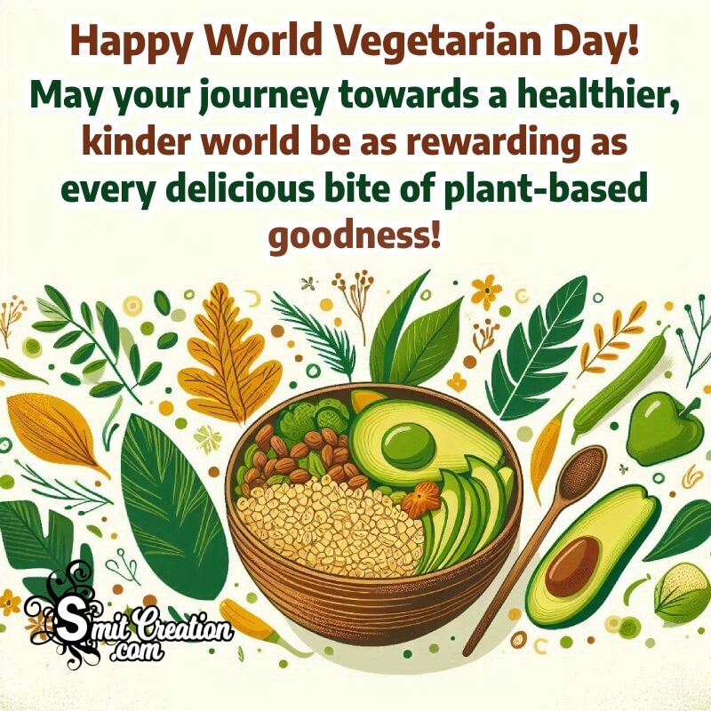 Happy World Vegetarian Day Best Message Photo