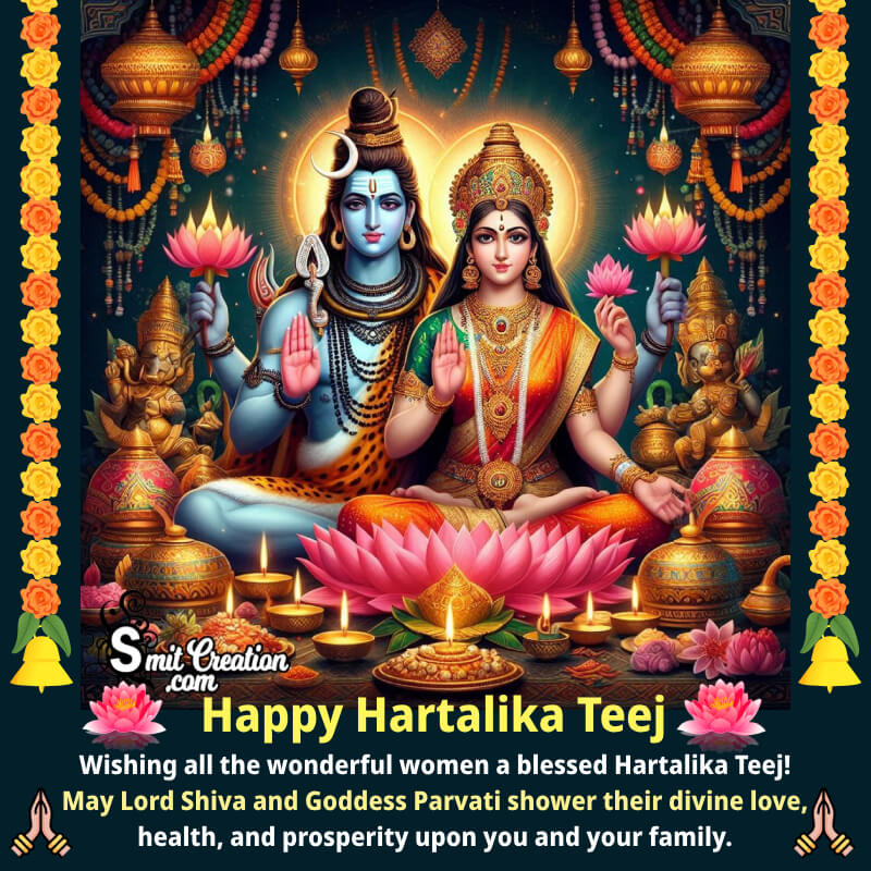 Hartalika Teej Greeting Image