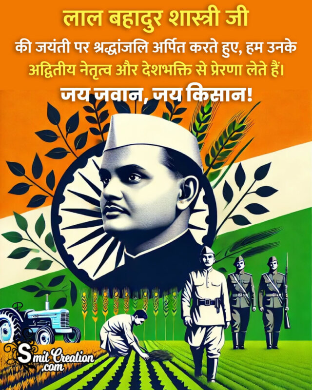 Lal Bahadur Shastri Jayanti Fb Status Photo