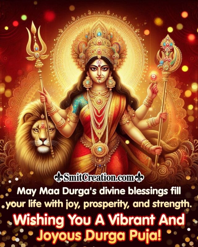 Blessed Durga Puja Greeting Image