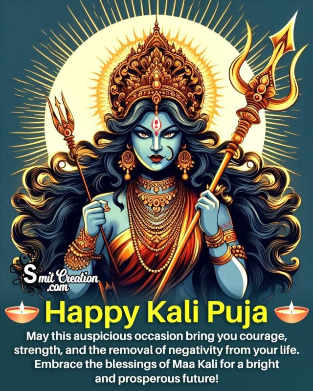 Blessed Kali Puja Wonderful Message Pic