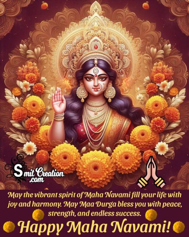 Blessed Maha Navami Greeting Pic