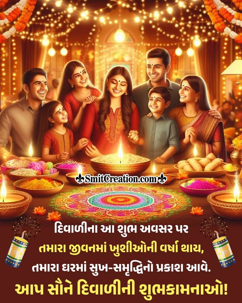 Diwali Gujarati Best Message Image