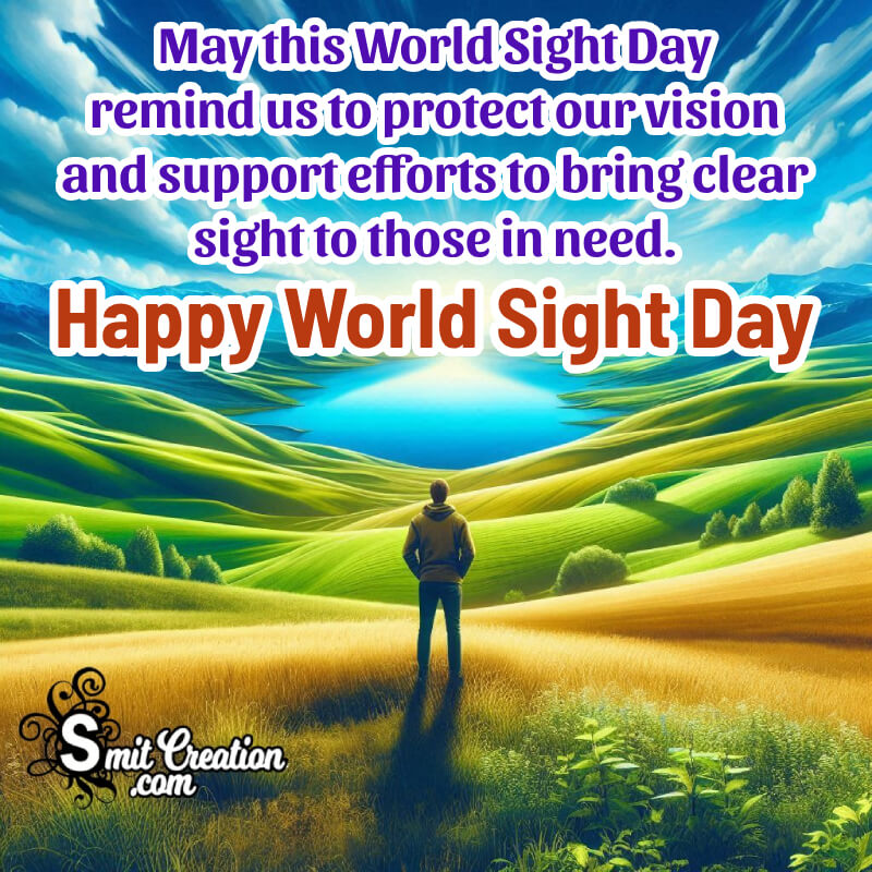 Happy World Sight Day Best Wishing Photo