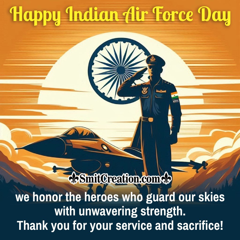 Thank You Message For Happy Indian Air Force Day