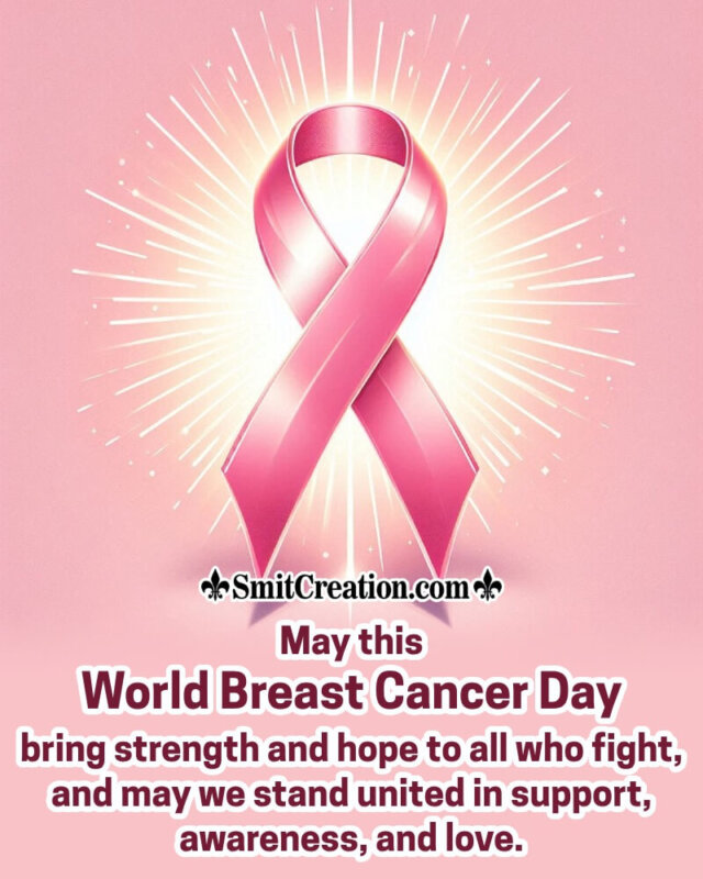 World Breast Cancer Day Best Message Pic