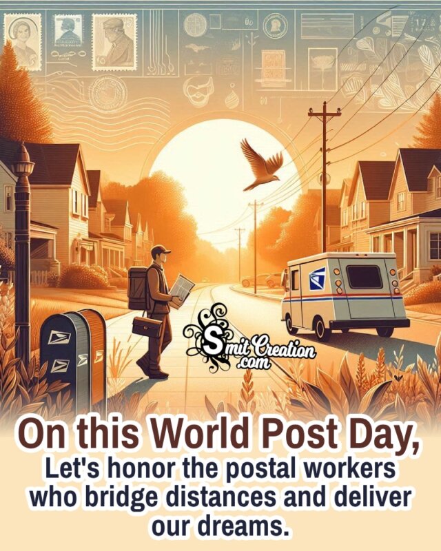 World Post Day Greeting Photo