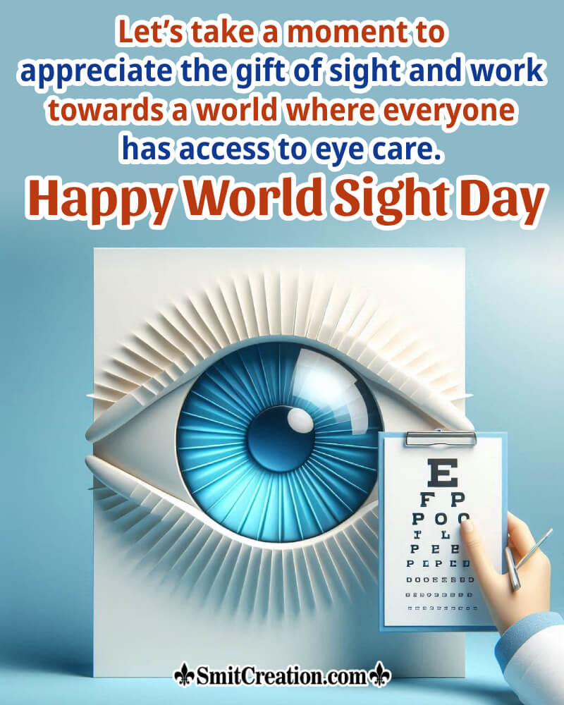 World Sight Day Whatsapp Status Pic