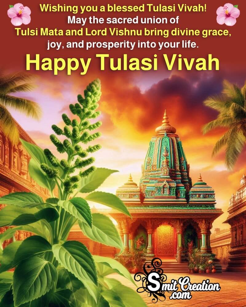 Happy Tulasi Vivah Wonderful Wish Pic