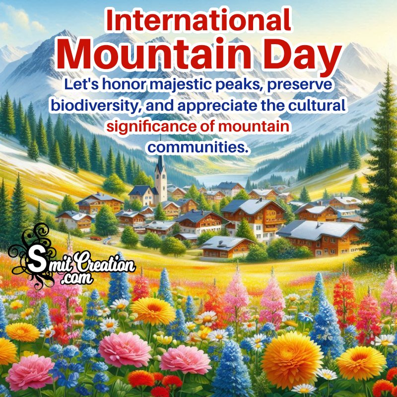 International Mountain Day Fb Status Pic