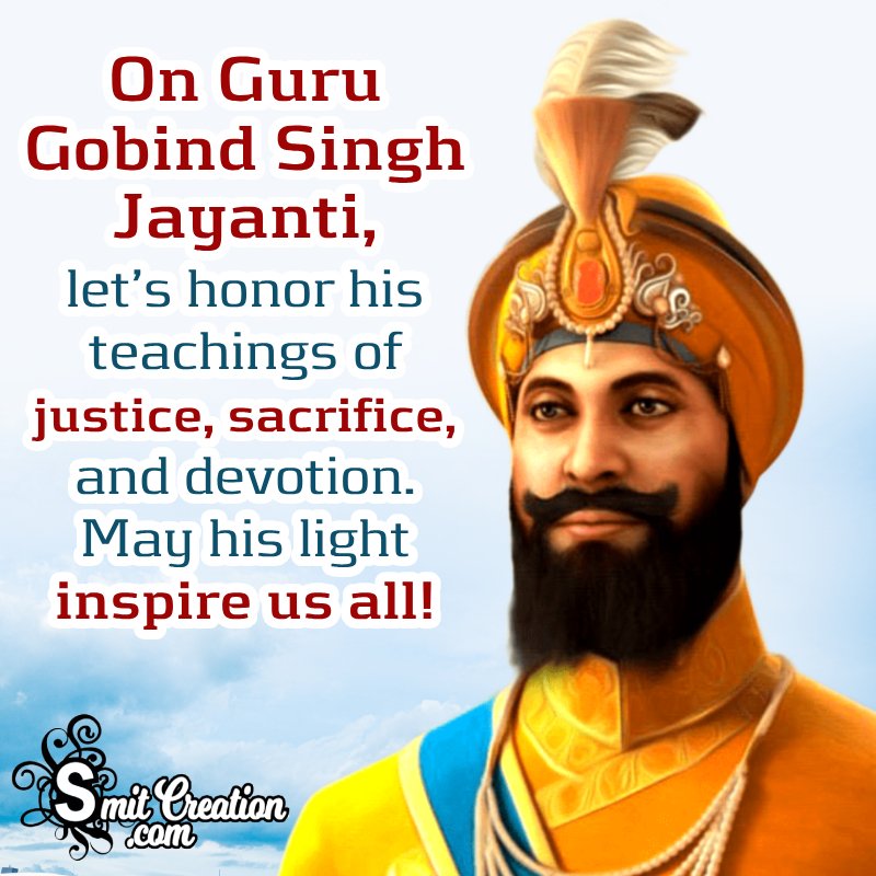 Guru Gobind Singh Jayanti Best Message Image